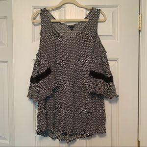 Torrid cold-shoulder blouse